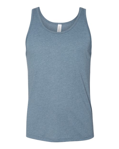 BELLA + CANVAS 3480CVC Unisex Heather CVC Tank - Heather Slate - front
