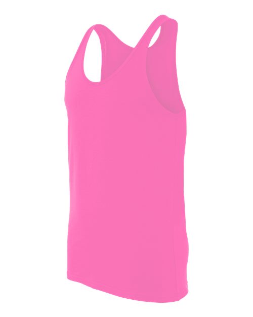 BELLA + CANVAS 3480CVC Unisex Heather CVC Tank - Neon Pink - side