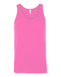 BELLA + CANVAS 3480CVC Unisex Heather CVC Tank - Neon Pink - front