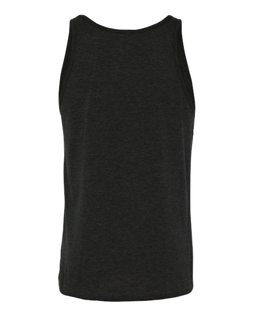 BELLA + CANVAS 3484 Unisex Triblend Tank - Charcoal Black Triblend - back