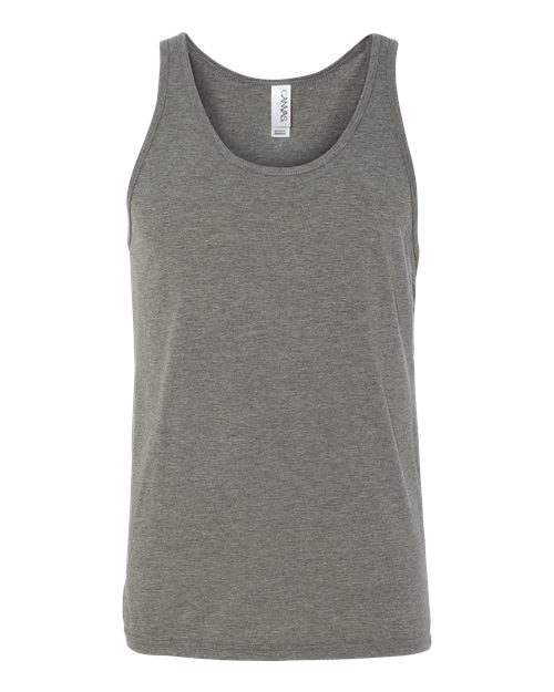 BELLA + CANVAS 3484 Unisex Triblend Tank - Grey Triblend - front