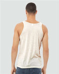 BELLA + CANVAS 3484 Unisex Triblend Tank - Oatmeal Triblend - model back