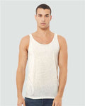 BELLA + CANVAS 3484 Unisex Triblend Tank - Oatmeal Triblend - model front