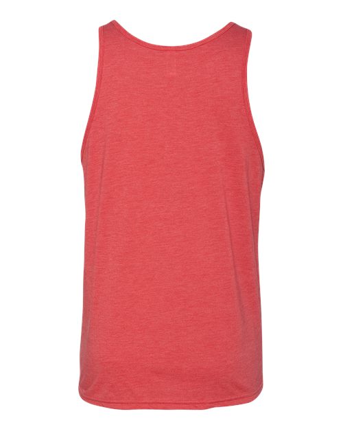 BELLA + CANVAS 3484 Unisex Triblend Tank - Red Triblend - back