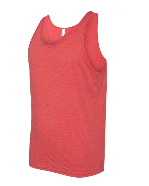 BELLA + CANVAS 3484 Unisex Triblend Tank - Red Triblend - side