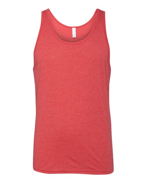 BELLA + CANVAS 3484 Unisex Triblend Tank - Red Triblend - front