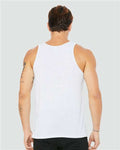 BELLA + CANVAS 3484 Unisex Triblend Tank - White Fleck Triblend - model back