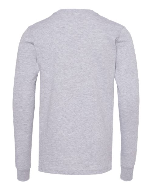 BELLA + CANVAS 3501YCVC Youth Heather CVC Long Sleeve Tee - Athletic Heather - back