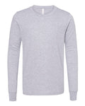 BELLA + CANVAS 3501YCVC Youth Heather CVC Long Sleeve Tee - Athletic Heather - front