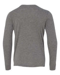 BELLA + CANVAS 3513Y Youth Triblend Long Sleeve Tee - Grey Triblend - back