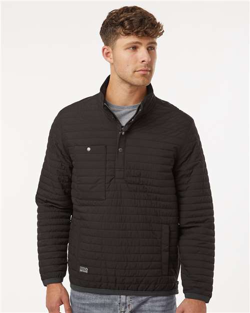 DRI DUCK 5303 Men's Keystone Quilted Pullover - Black - model front