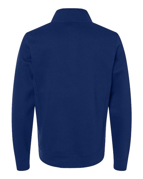J. America 8717 Unisex Heavyweight Fleece Quarter-Zip Sweatshirt - True Navy - back