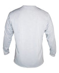 ANETIK MVLPRL8 Men's Low Pro Tech Long Sleeve T-Shirt - Alloy Heathered - back