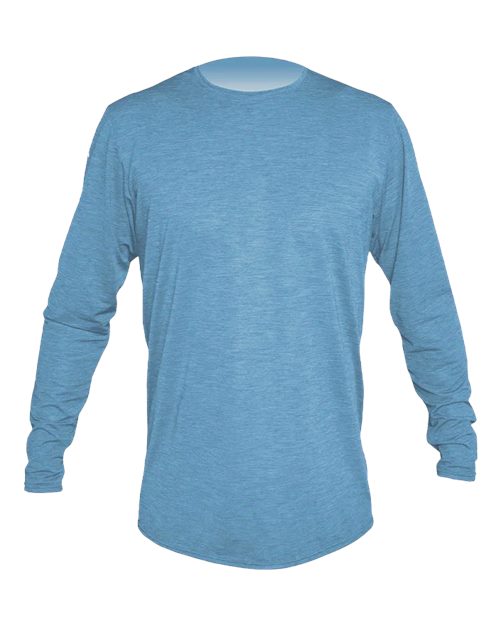ANETIK MVLPRL8 Men's Low Pro Tech Long Sleeve T-Shirt - Bahama Heathered - front