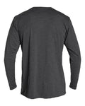 ANETIK MVLPRL8 Men's Low Pro Tech Long Sleeve T-Shirt - Charcoal Heathered - back