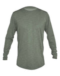 ANETIK MVLPRL8 Men's Low Pro Tech Long Sleeve T-Shirt - Dark Olive Heathered - front