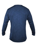 ANETIK MVLPRL8 Men's Low Pro Tech Long Sleeve T-Shirt - Navy Heathered - back