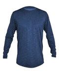 ANETIK MVLPRL8 Men's Low Pro Tech Long Sleeve T-Shirt - Navy Heathered - front