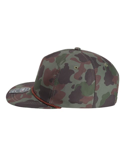 Imperial DNA010 The Aloha Rope Cap - Frog Skin Camo/ Green - side