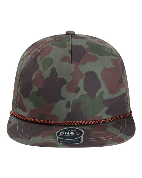 Imperial DNA010 The Aloha Rope Cap - Frog Skin Camo/ Green - front