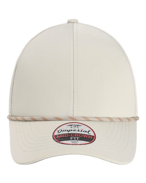 Imperial 6054 The Habanero Performance Rope Cap - Putty - front