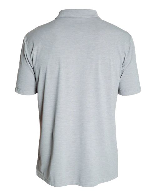 ANETIK MPLPRS0 Men's Low Pro Tech Polo - Alloy Heathered - back