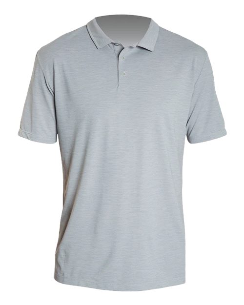 ANETIK MPLPRS0 Men's Low Pro Tech Polo - Alloy Heathered - front