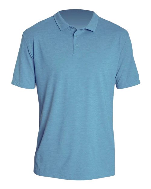 ANETIK MPLPRS0 Men's Low Pro Tech Polo - Bahama Heathered - front
