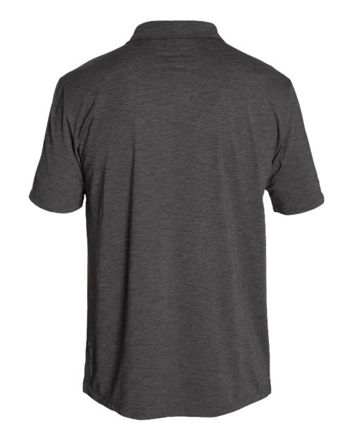 ANETIK MPLPRS0 Men's Low Pro Tech Polo - Charcoal Heathered - back