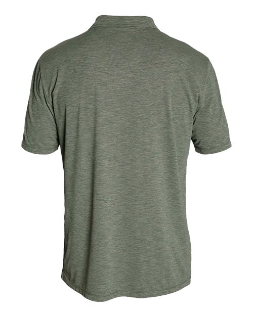ANETIK MPLPRS0 Men's Low Pro Tech Polo - Dark Olive Heathered - back