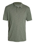 ANETIK MPLPRS0 Men's Low Pro Tech Polo - Dark Olive Heathered - front