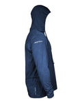 ANETIK MVLPRH8 Men's Low Pro Tech Hooded Long Sleeve T-Shirt - Navy Heathered - side