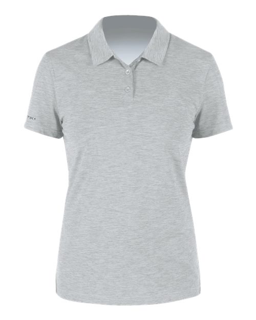 ANETIK WPBRZS1 Women's Breeze Tech Polo - Alloy Heathered - front