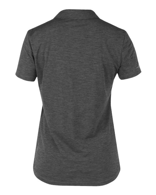 ANETIK WPBRZS1 Women's Breeze Tech Polo - Charcoal Heathered - back