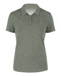 ANETIK WPBRZS1 Women's Breeze Tech Polo - Dark Olive Heathered - front