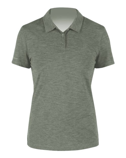ANETIK WPBRZS1 Women's Breeze Tech Polo - Dark Olive Heathered - front