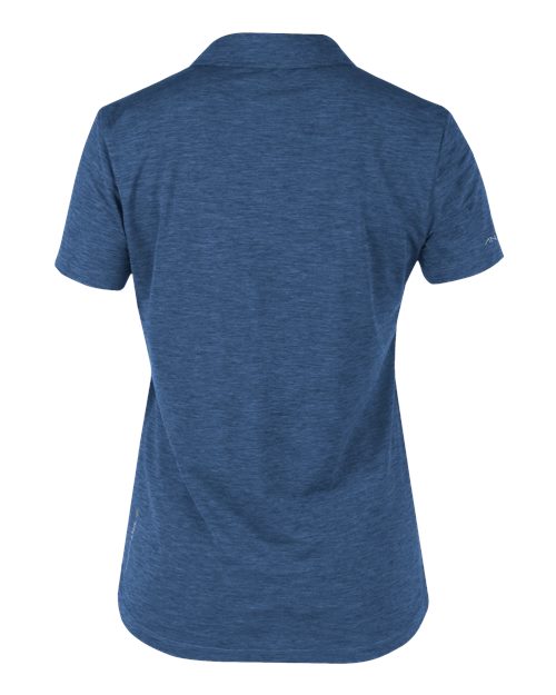 ANETIK WPBRZS1 Women's Breeze Tech Polo - Navy Heathered - back