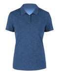 ANETIK WPBRZS1 Women's Breeze Tech Polo - Navy Heathered - front