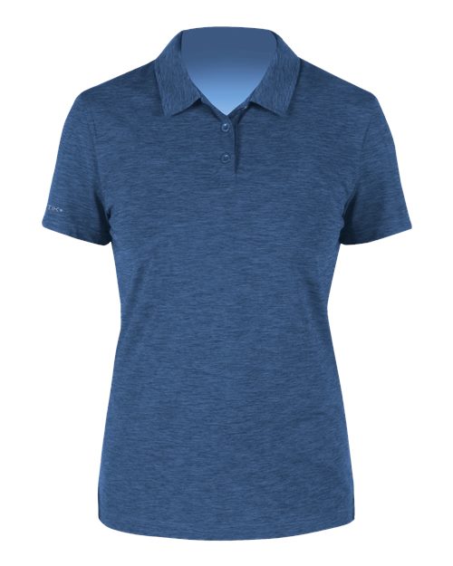 ANETIK WPBRZS1 Women's Breeze Tech Polo - Navy Heathered - front