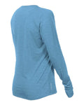 ANETIK WSBRZL0 Women's Breeze Tech Long Sleeve T-Shirt - Bahama Heathered - side