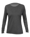 ANETIK WSBRZL0 Women's Breeze Tech Long Sleeve T-Shirt - Charcoal Heathered - front