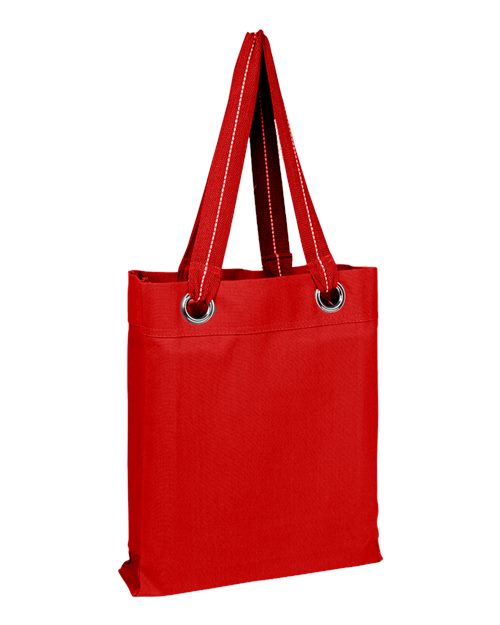 Q-Tees Q1630 Large Grommet Tote Bag - Red - front