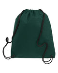 Q-Tees Q1235 Non-Woven Drawstring Bag - Forest Green - front