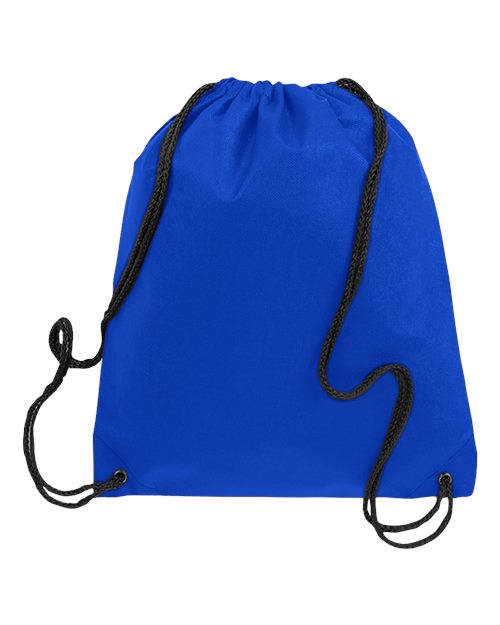 Q-Tees Q1235 Non-Woven Drawstring Bag - Royal - front