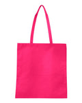 Q-Tees Q126300 Non-Woven Tote Bag - Hot Pink - back
