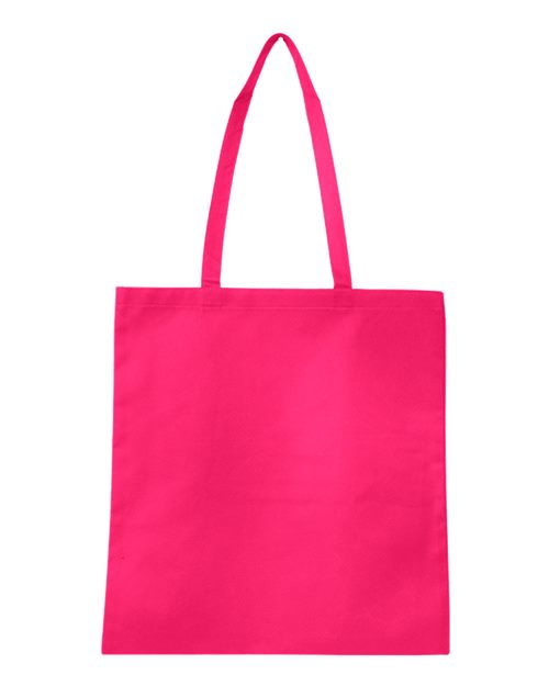 Q-Tees Q126300 Non-Woven Tote Bag - Hot Pink - front