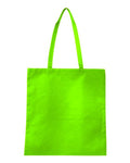 Q-Tees Q126300 Non-Woven Tote Bag - Lime Green - front