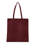 Q-Tees Q126300 Non-Woven Tote Bag - Maroon - front