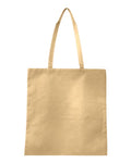 Q-Tees Q126300 Non-Woven Tote Bag - Natural - front