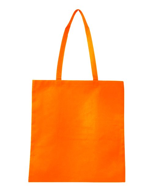 Q-Tees Q126300 Non-Woven Tote Bag - Orange - front